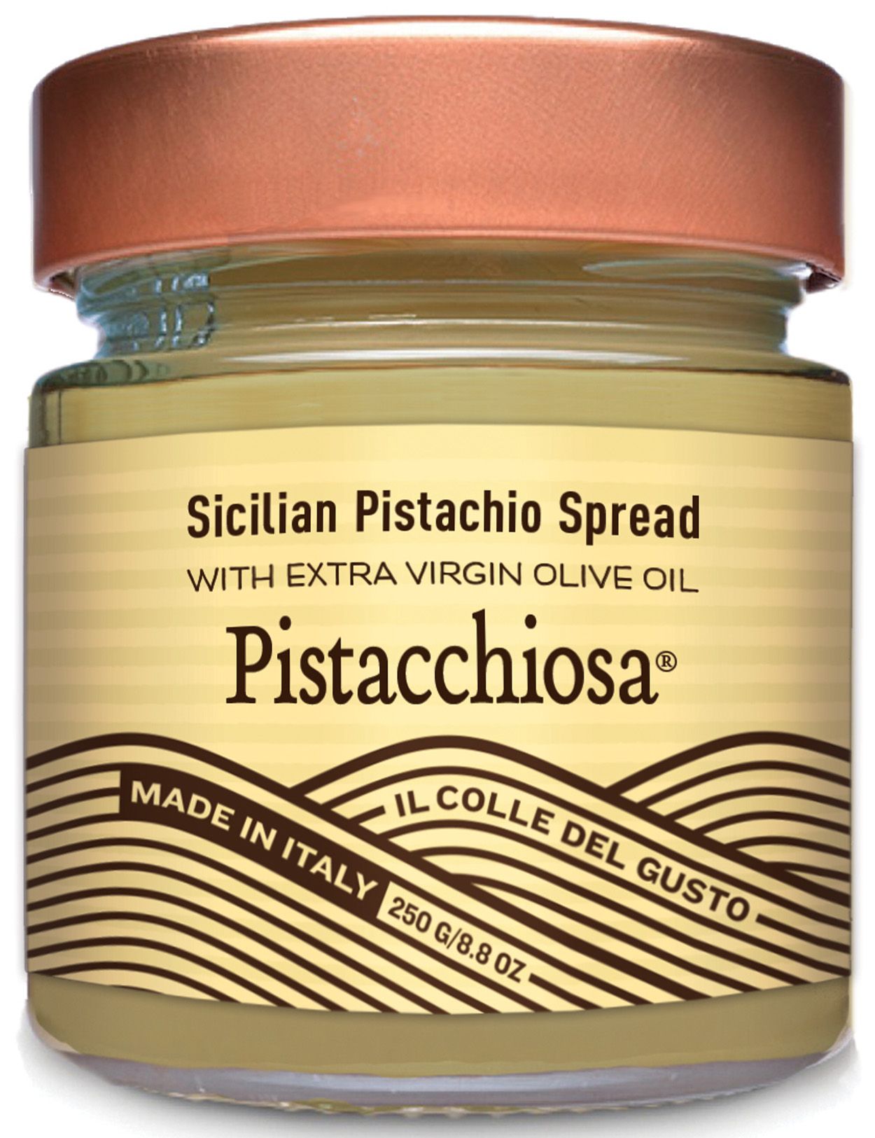 Pistacchiosa - Sicilian Pistachio Spread with Extra Virgin Olive Oil