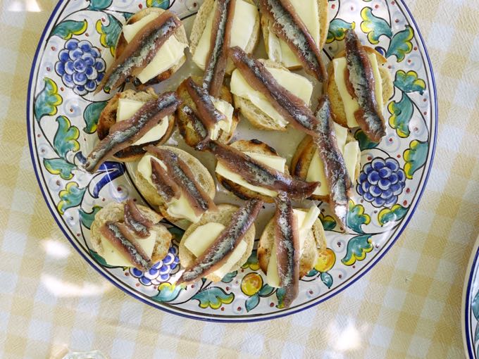 Anchovy Crostini with Elizabeth Minchilli
