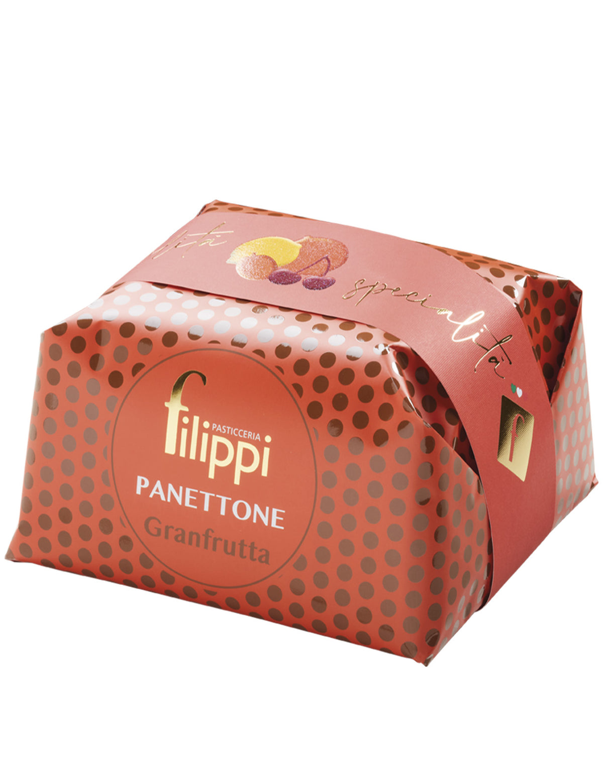 Panettone Granfrutta with Candied Orange, Lemon, Apricot & Cherry