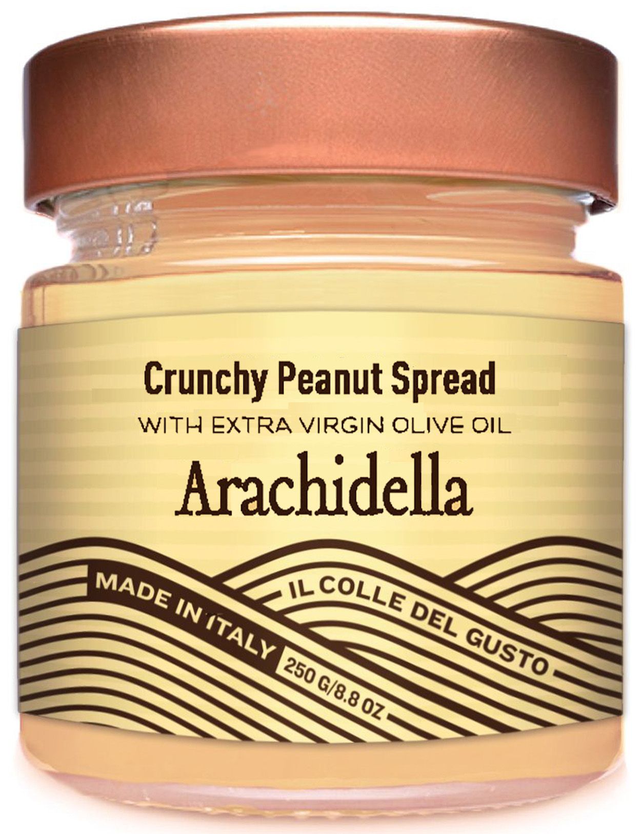 Arachidella - Crunchy Peanut Spread with Extra Virgin Olive Oil