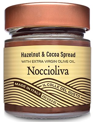 Noccioliva - Smooth Hazelnut Chocolate Spread with Extra Virgin Olive Oil